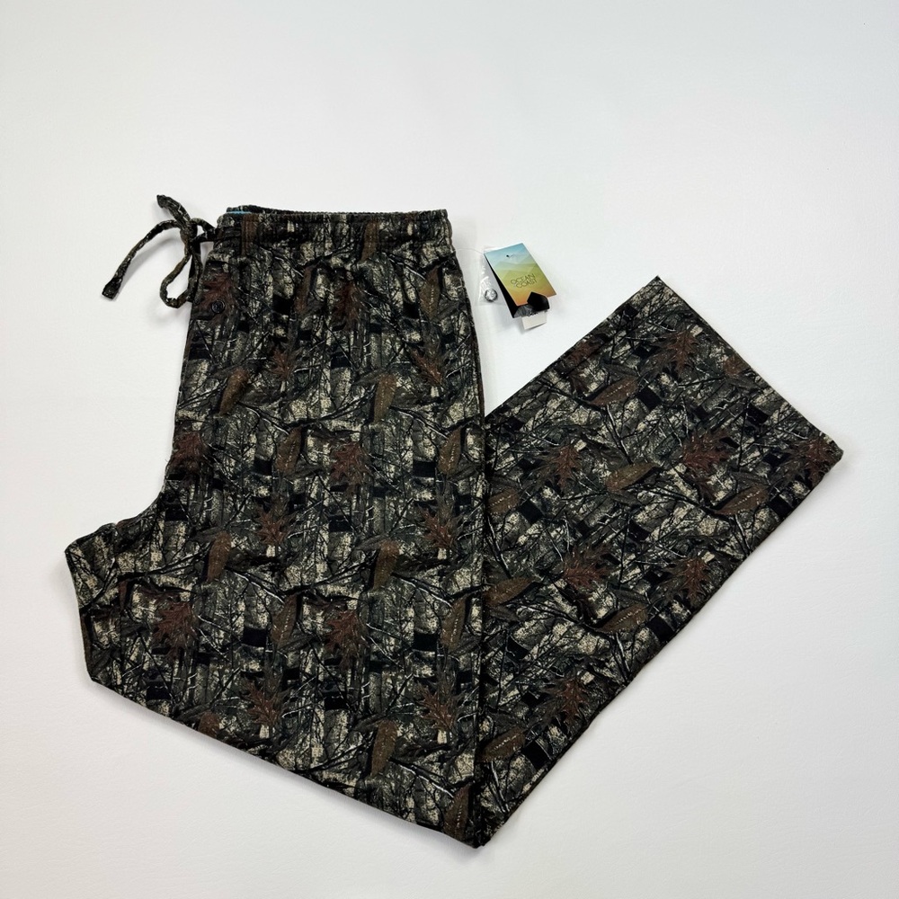 NEW! Men’s Ocean Coast Camo Pajama Pants Size Large W/Tags